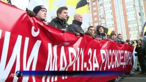 Russian ultra-nationalists rally in shadow of Ukraine war