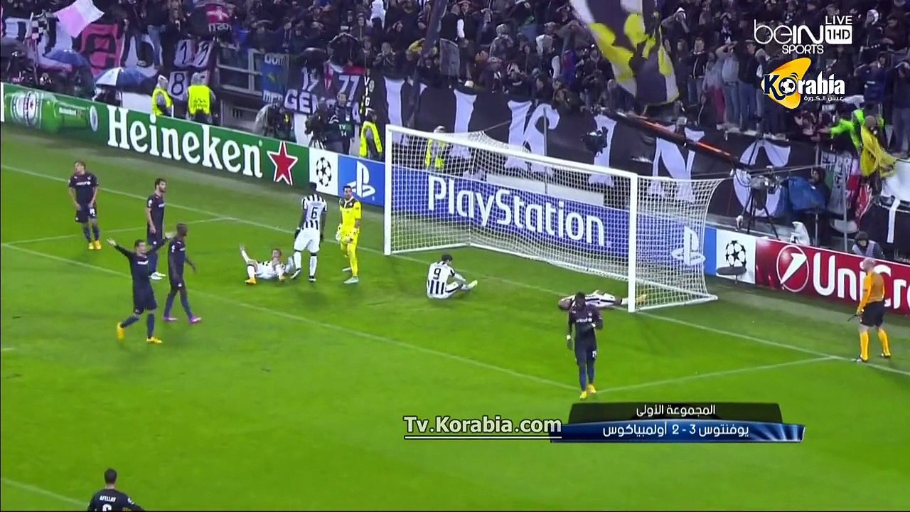 ملخص مباراة ( يوفنتوس - أوليمبياكوس ) 4-11-2014 دوري أبطال أوروبا