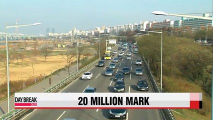 Number of registered vehicles in Korea tops 20 mln