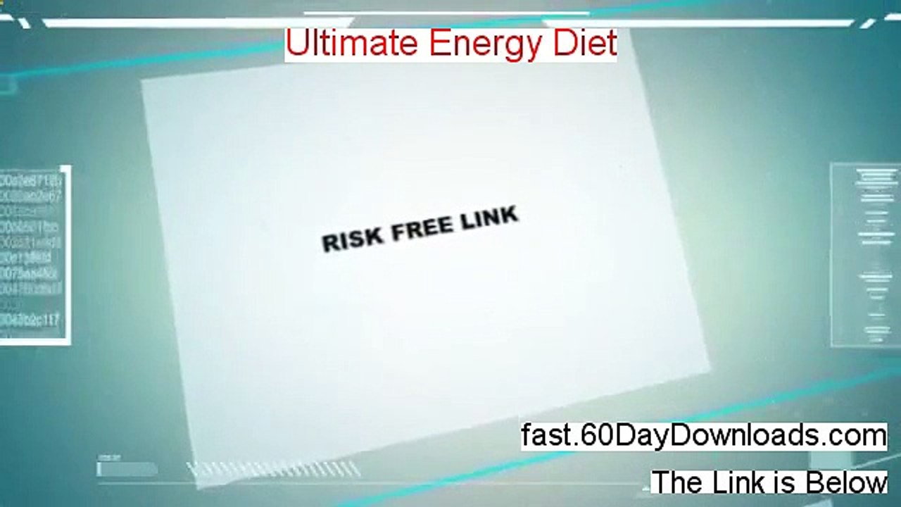 Ultimate Energy Diet PDF - Ultimate Energy Diet