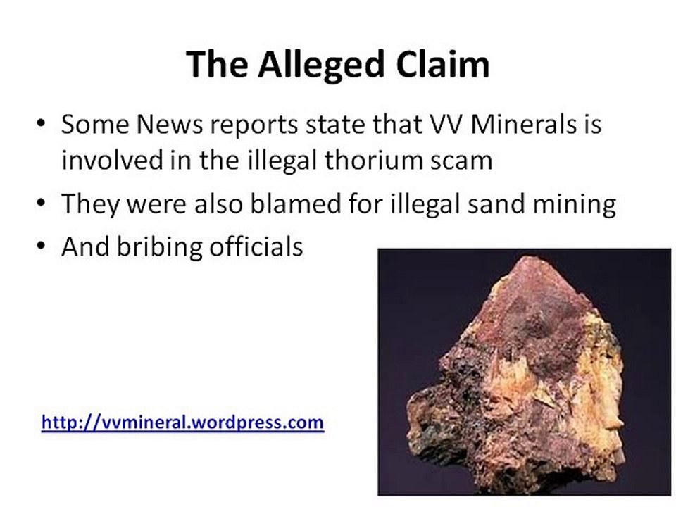 VV Mineral, Vaikundarajan Is Not Responsible For Nuclear Gold Being Sent Out From Tamil Nadu