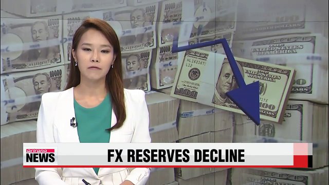 Korea's foreign reserves fall for third straight month in Oct.