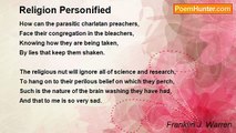 Franklin J. Warren - Religion Personified