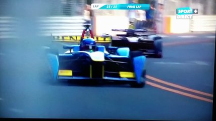 Formule E crash Heidfeld GP de Chine - Beijing - 13-09-2014