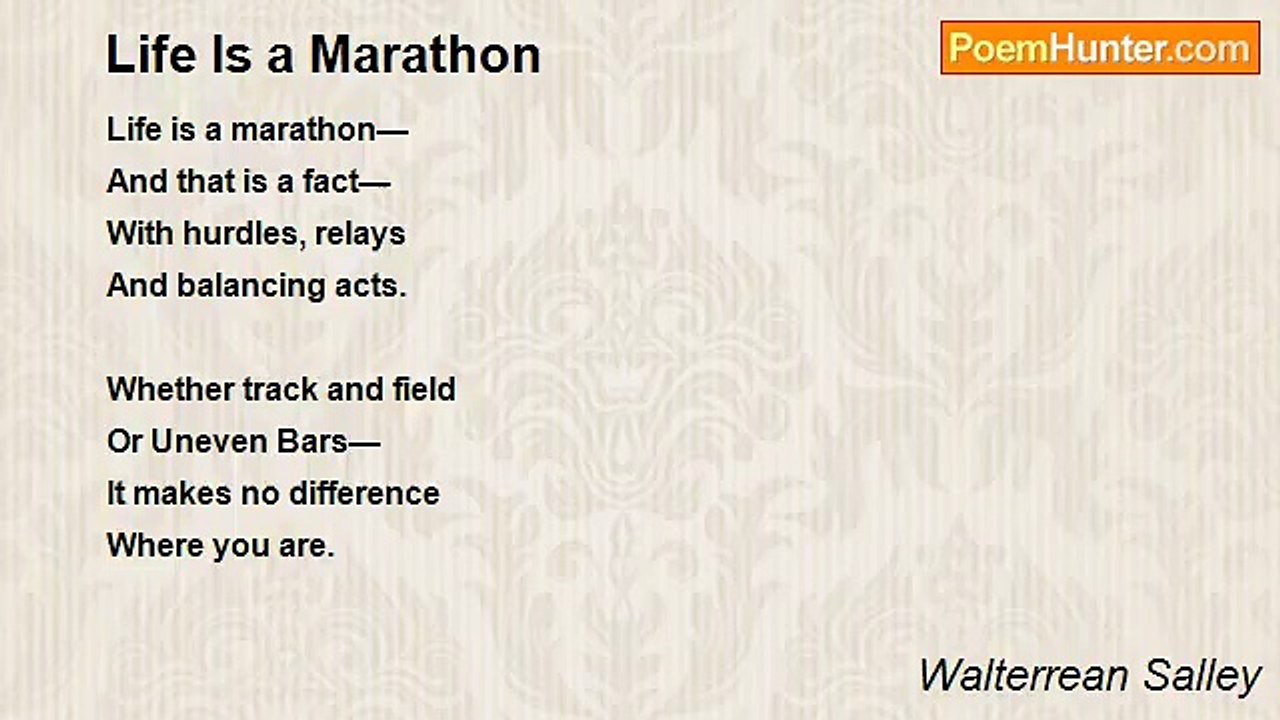 Walterrean Salley - Life Is a Marathon