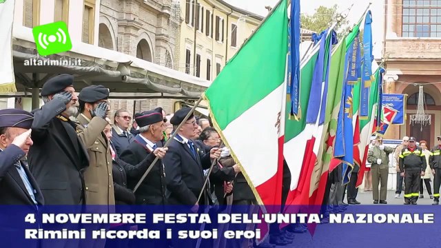 4 novembre: Festa dell'Unità Nazionale, Rimini ricorda i suoi eroi