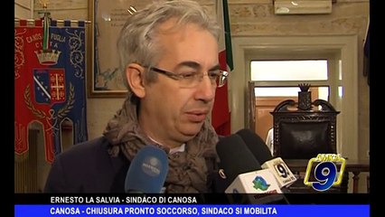 CANOSA | Chiusura pronto soccorso, il sindaco si mobilita