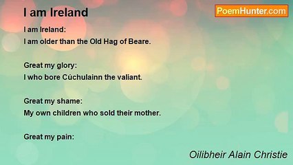 Oilibheir Alain Christie - I am Ireland