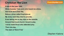 Stephen Katona - Christian the Lion