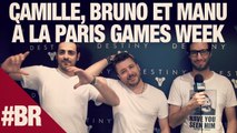 Manu Lévy, Bruno Guillon et Camille Combal sur Destiny PGW 2014