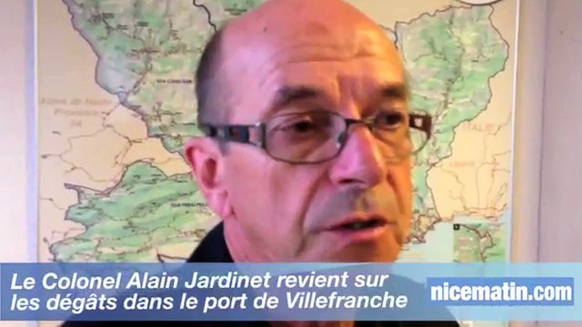 Intempéries: dégâts dans le port de Villefranche