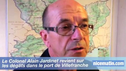 Intempéries: dégâts dans le port de Villefranche