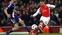 Los jugadores del Anderlecht, felices por la remontada ante el Arsenal