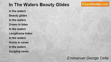 Emmanuel George Cefai - In The Waters Beauty Glides
