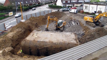 Boulogne : destruction d'un blockhaus au Chemin-Vert