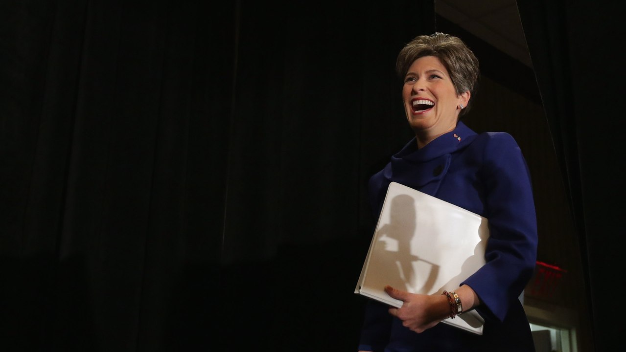 Joni Ernst Laughs And Laughs And Laughs And Laughs