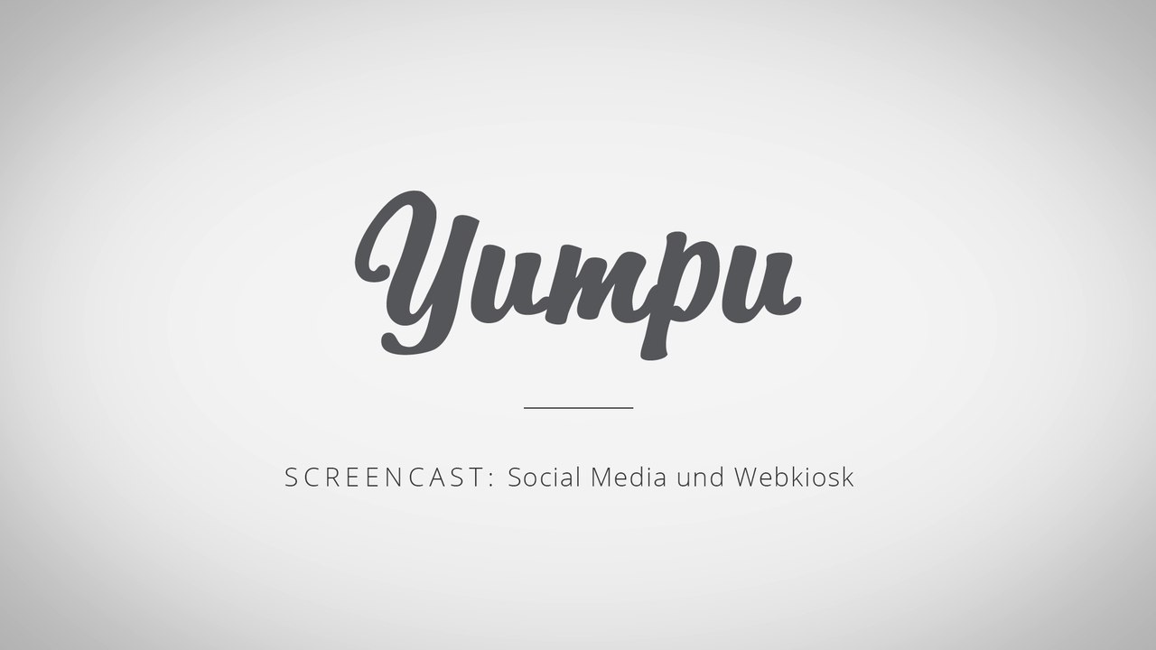 Screencast - Wie verbinde ich meine Social Media Profile mit dem WEBKiosk