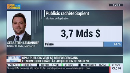 Rachat de Sapient: Publicis compte se renforcer dans le numérique: Sébastien Lemonnier – 03/11