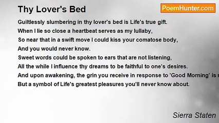 Sierra Staten - Thy Lover's Bed
