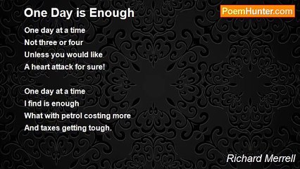 Richard Merrell - One Day is Enough