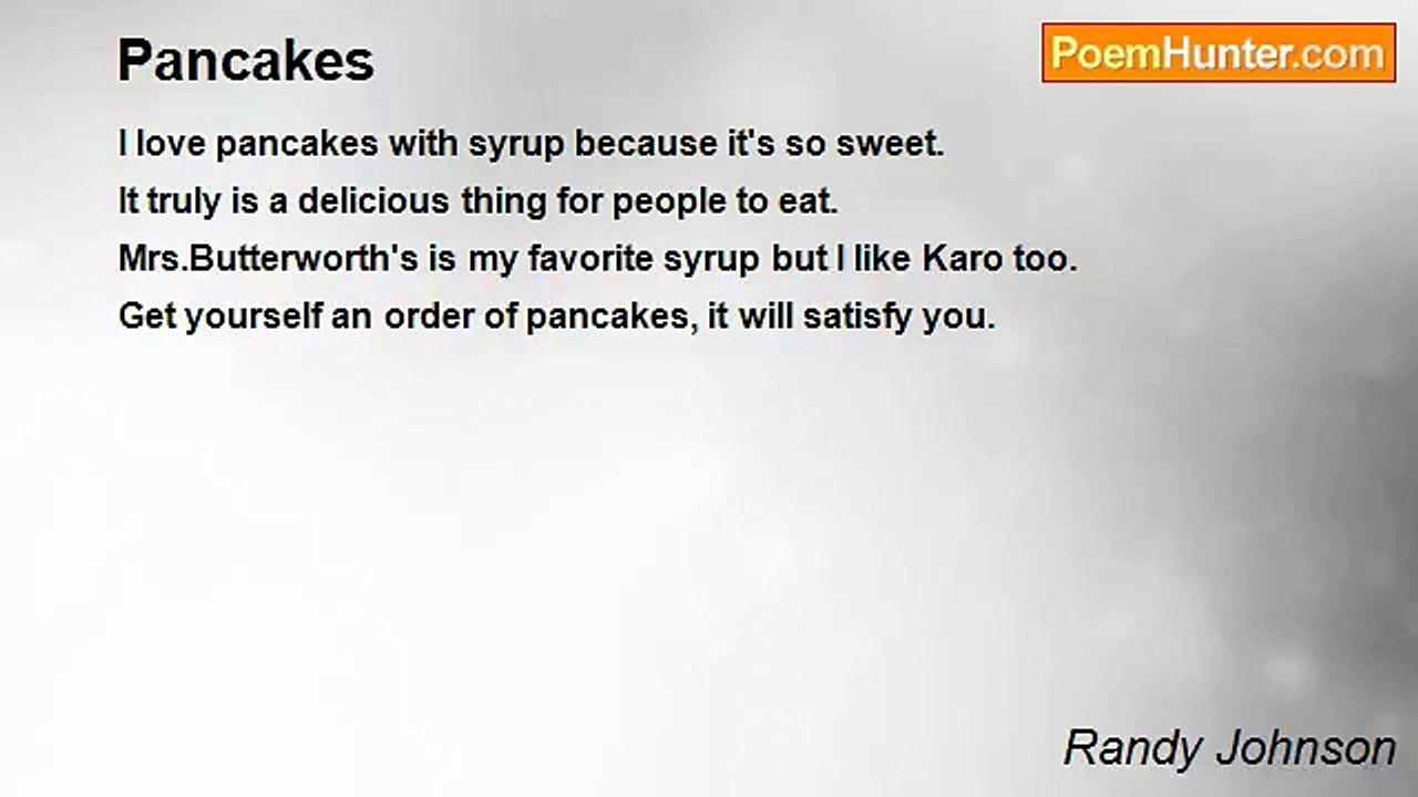 Randy Johnson - Pancakes