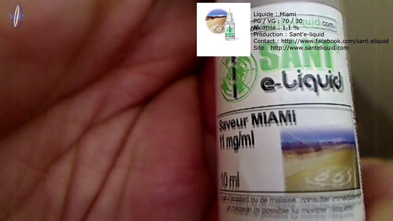 VapHotIn - Test Liquide # 17 - Sant'e-liquid - Miami - Hawai - Energy Drink