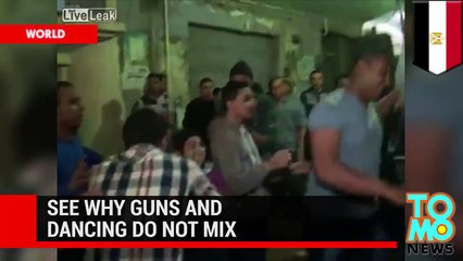 Idiot’s celebratory gunfire ends in accidental shooting at Egyptian wedding.