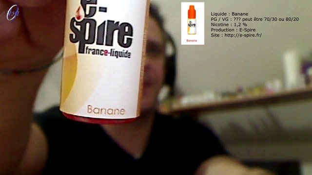VapHotIn - Test Liquide # 25 - E Spire - Passion - Banane - Cohiba