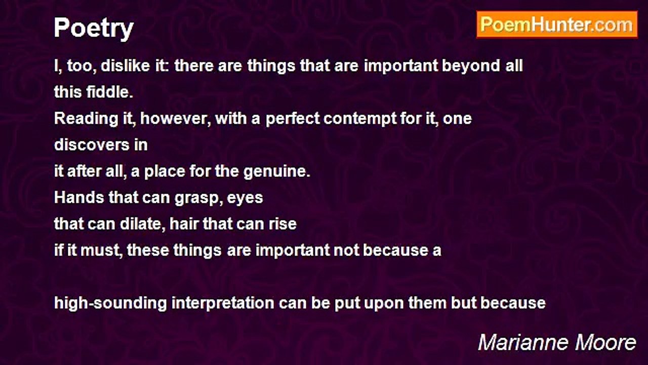 Marianne Moore - Poetry