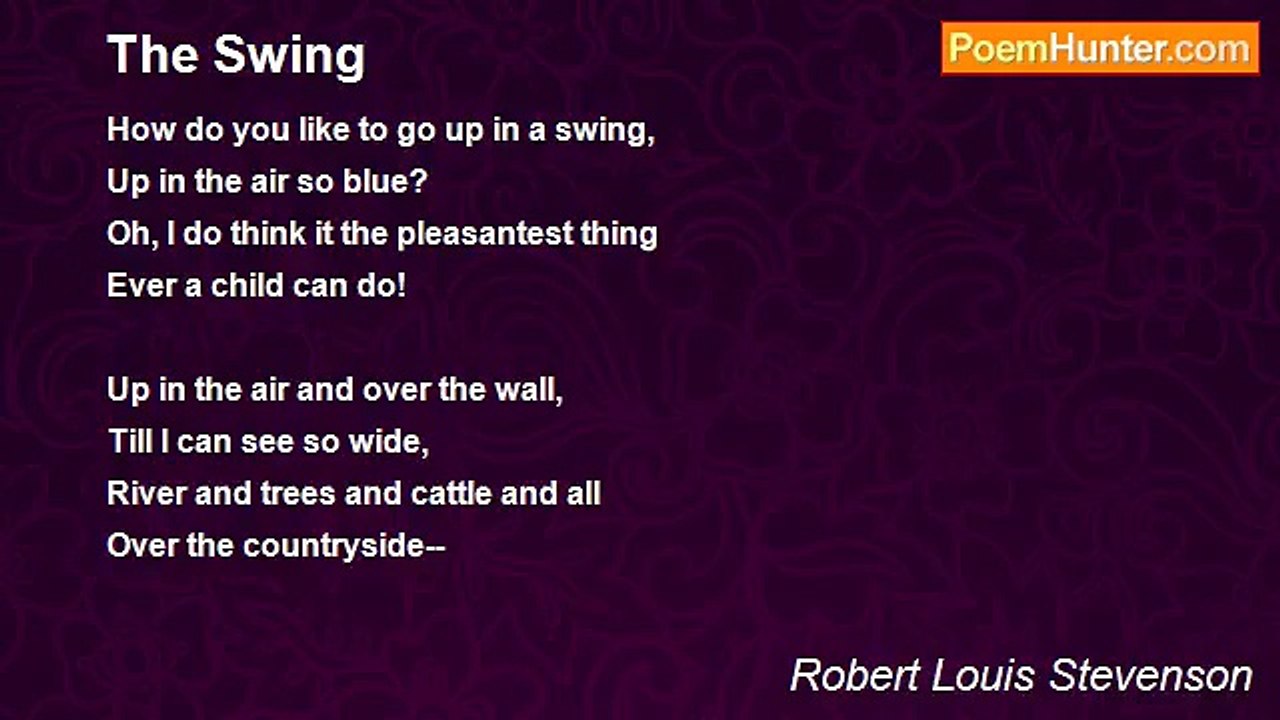 Robert Louis Stevenson - The Swing