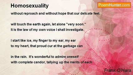 Frank O'Hara - Homosexuality