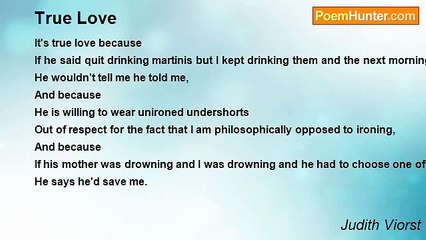 Judith Viorst - True Love