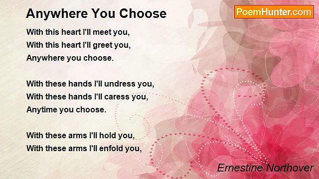Ernestine Northover - Anywhere You Choose