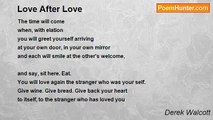 Derek Walcott - Love After Love