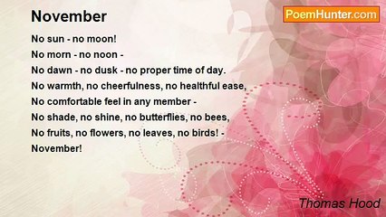 Thomas Hood - November