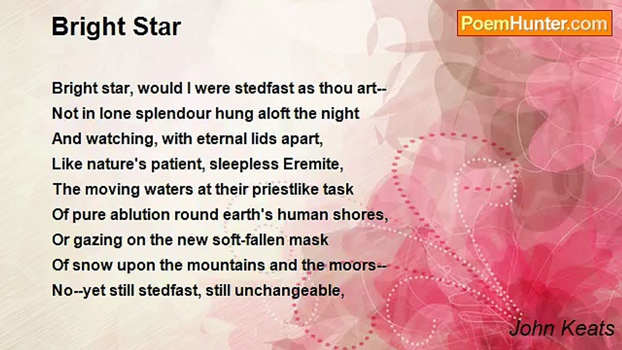 John Keats - Bright Star