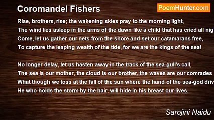 Sarojini Naidu - Coromandel Fishers