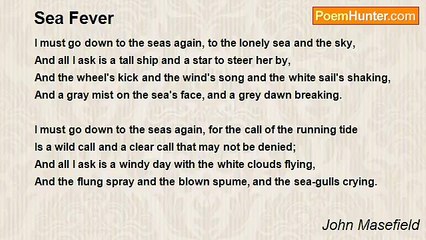 John Masefield - Sea Fever
