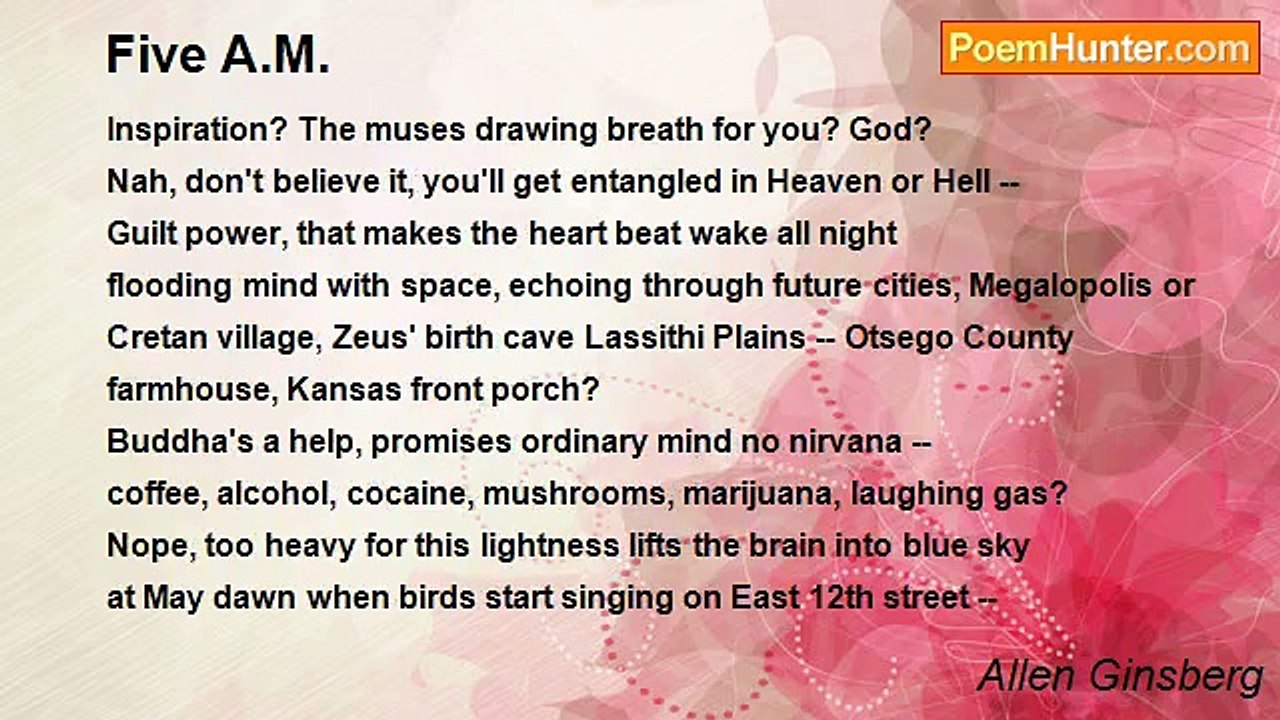 Allen Ginsberg - Five A.M.