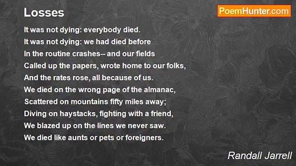 Randall Jarrell - Losses