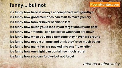 Arianna Loshnowsky - Funny... But Not