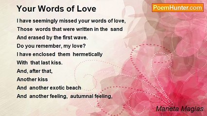 Marieta Maglas - Your Words of Love