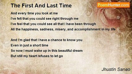 Jhustin Sanao - The First And Last Time