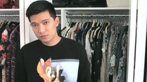 Bryanboy Goes to College - A Cool Graphic Sweater for a Casual Early-Morning Look
