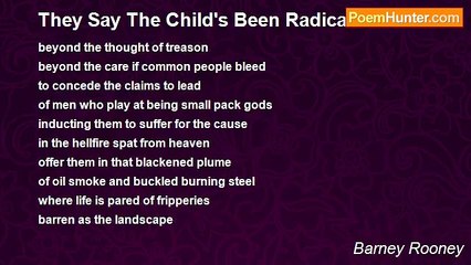 Barney Rooney - They Say The Child's Been Radicalised