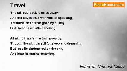 Edna St. Vincent Millay - Travel