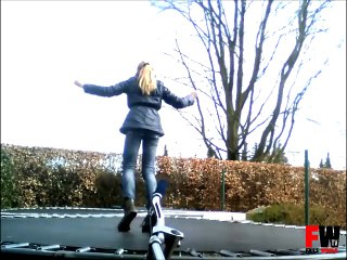 Trampoline practice goes wrong