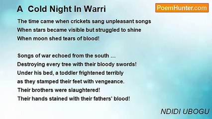 NDIDI UBOGU - A  Cold Night In Warri