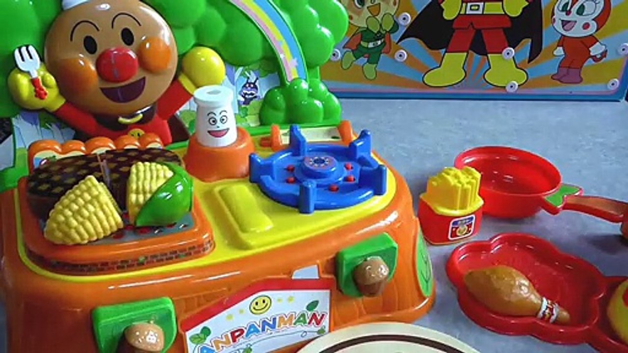 anpanman toys cartoon アンパンマン　おもちゃでアニメｗｗ　森のキッチンセット