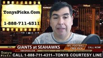 Seattle Seahawks vs. New York Giants Free Pick Prediction NFL Pro Football Odds Preview 11-9-2014